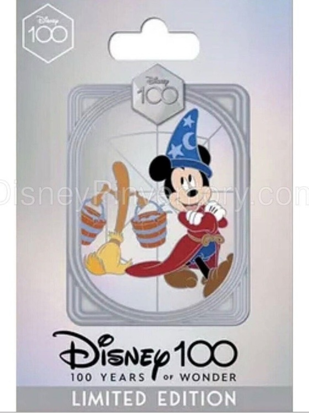 Disney Sorcerer Mickey Enamel Pin - Blue, Red, Black, Yellow